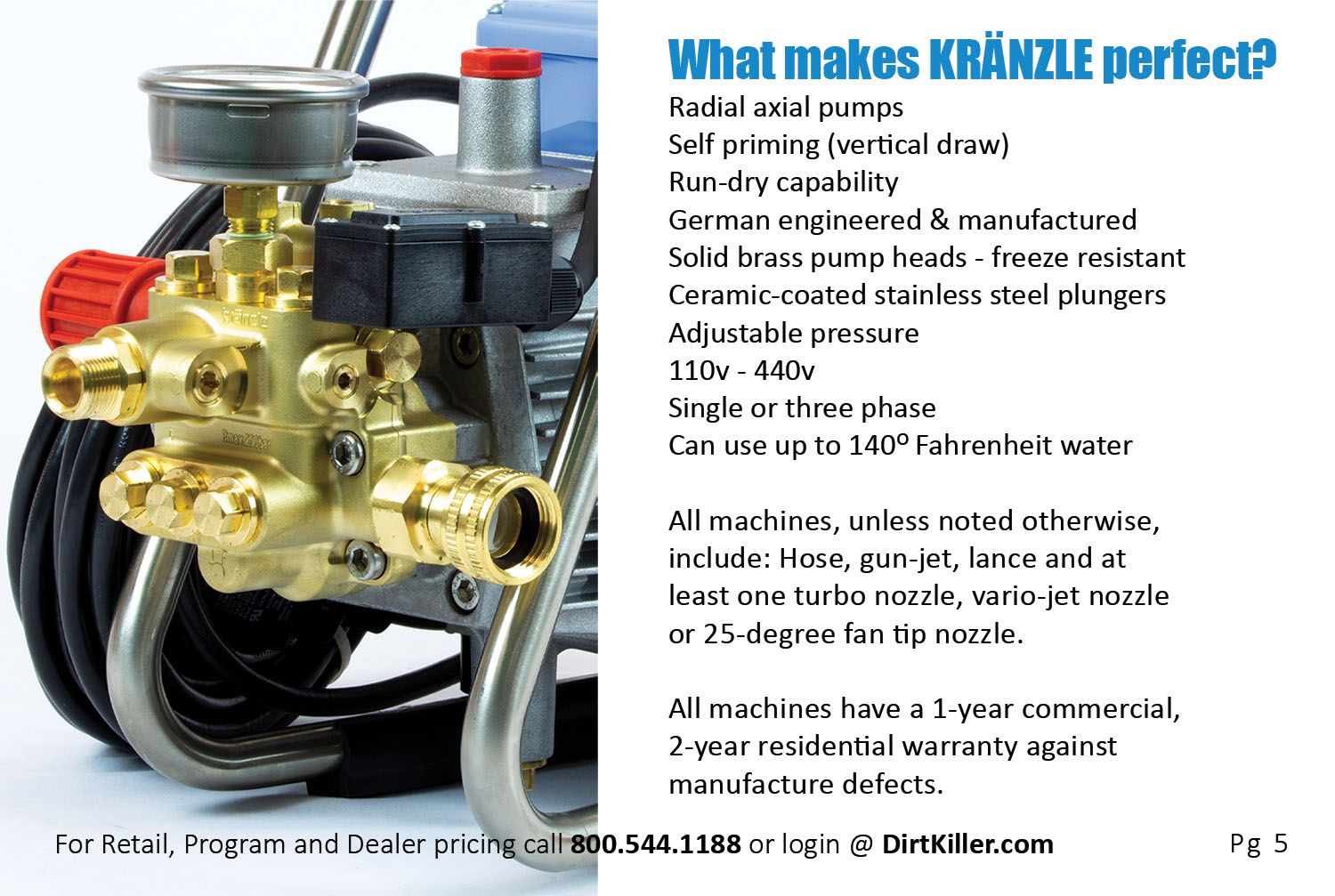 Dirt Killer Pressure Washer Catalog  - 2022 - Kranzle 2